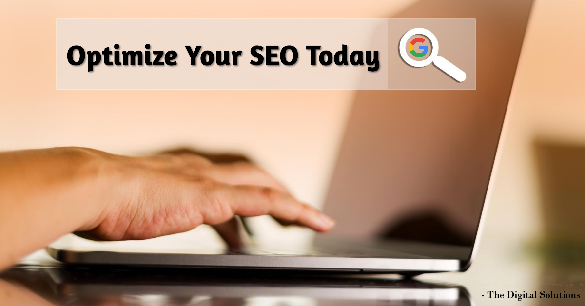 Magnifying glass searching Google results, highlighting the importance of SEO optimization_thedigitalsolutions.in