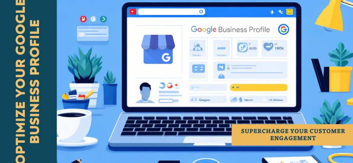 Indian business owner updating Google Business Profile on laptop for enhanced online presence