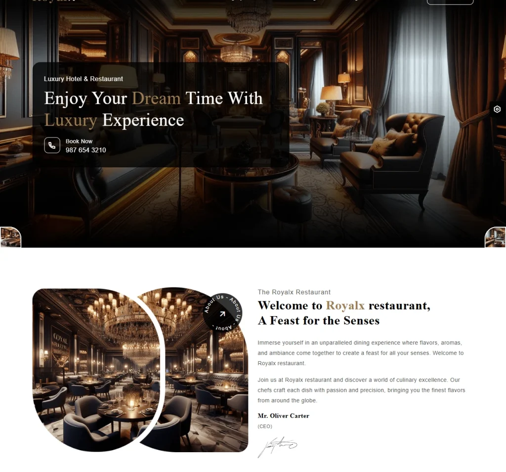 HOTEL AND RESTAURANT WEBSITES 1