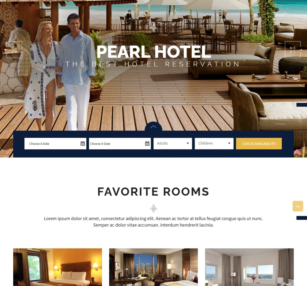 HOTEL AND RESTAURANT WEBSITES 2